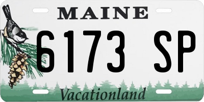 ME license plate 6173SP