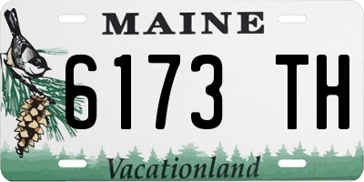 ME license plate 6173TH