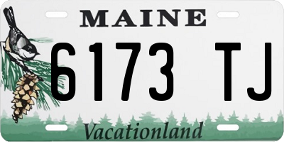 ME license plate 6173TJ