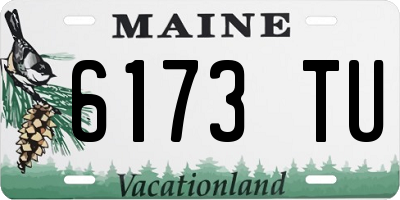 ME license plate 6173TU