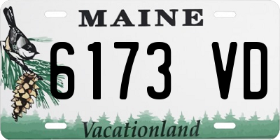 ME license plate 6173VD