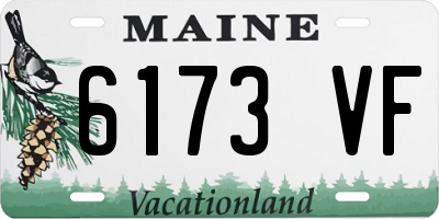 ME license plate 6173VF