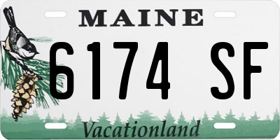 ME license plate 6174SF