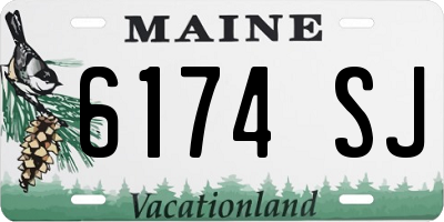 ME license plate 6174SJ
