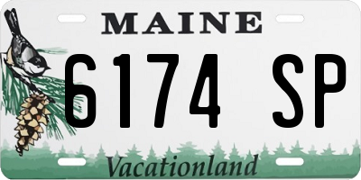 ME license plate 6174SP