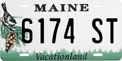 ME license plate 6174ST