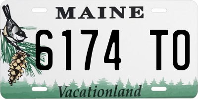 ME license plate 6174TO
