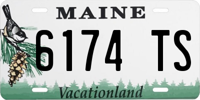 ME license plate 6174TS
