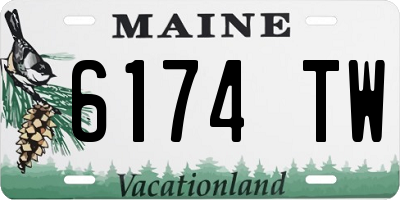ME license plate 6174TW