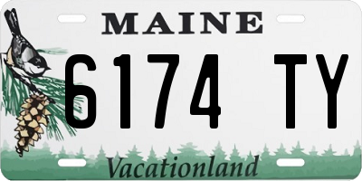 ME license plate 6174TY