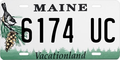 ME license plate 6174UC
