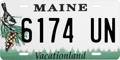 ME license plate 6174UN