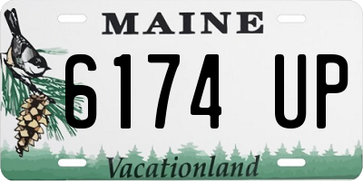 ME license plate 6174UP