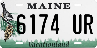 ME license plate 6174UR