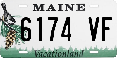 ME license plate 6174VF