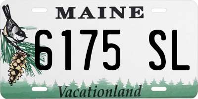 ME license plate 6175SL