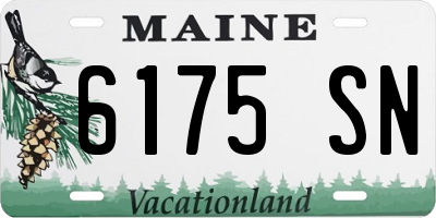 ME license plate 6175SN