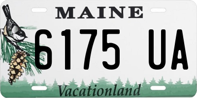 ME license plate 6175UA
