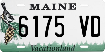 ME license plate 6175VD