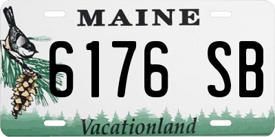 ME license plate 6176SB