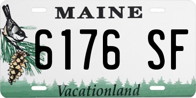 ME license plate 6176SF