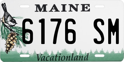 ME license plate 6176SM