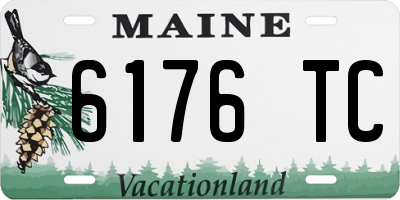 ME license plate 6176TC