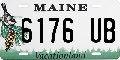 ME license plate 6176UB