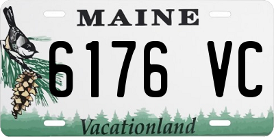 ME license plate 6176VC