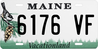 ME license plate 6176VF