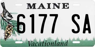 ME license plate 6177SA