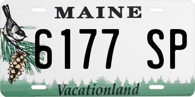 ME license plate 6177SP