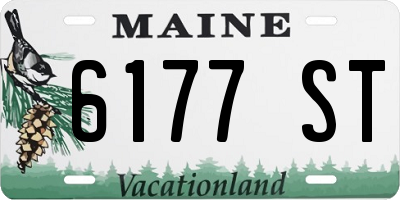 ME license plate 6177ST