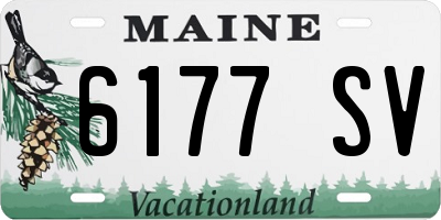 ME license plate 6177SV