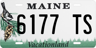 ME license plate 6177TS