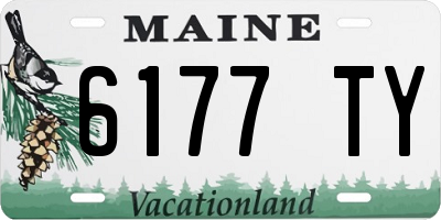 ME license plate 6177TY