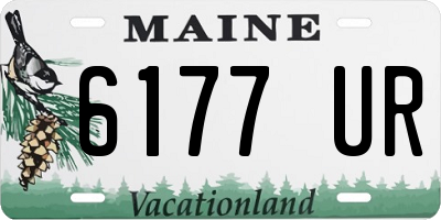 ME license plate 6177UR