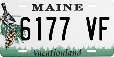 ME license plate 6177VF