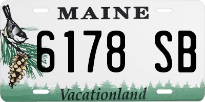 ME license plate 6178SB