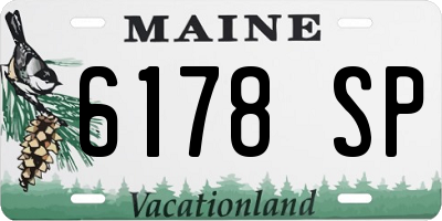 ME license plate 6178SP