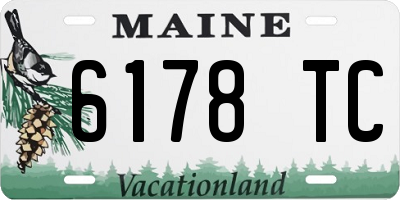 ME license plate 6178TC