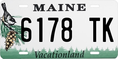 ME license plate 6178TK