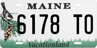 ME license plate 6178TO