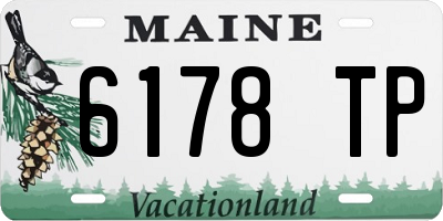 ME license plate 6178TP