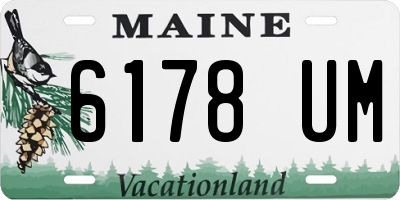 ME license plate 6178UM