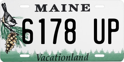 ME license plate 6178UP