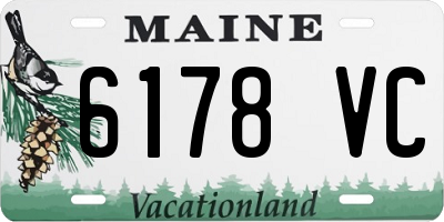 ME license plate 6178VC