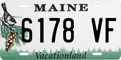 ME license plate 6178VF