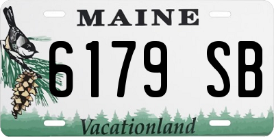 ME license plate 6179SB