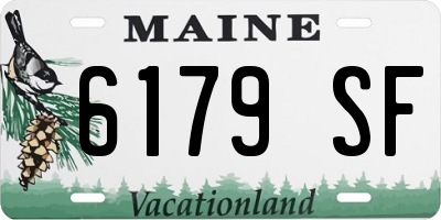 ME license plate 6179SF